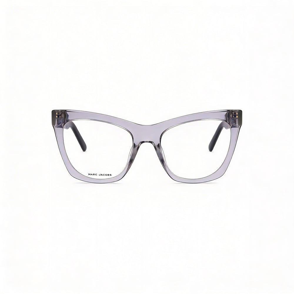 Marc Jacobs Casual Women's Grey Black Rectangular Cellulose Frame with Polycarbonate Lenses Optical Frames 53-19-145