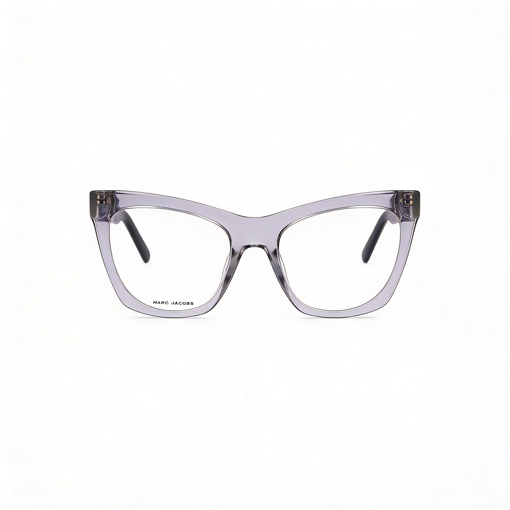 Marc Jacobs - Gafas de sol informales para mujer, montura rectangular de celulosa gris y negra con lentes de policarbonato, talla 53-19-145, Photo 2