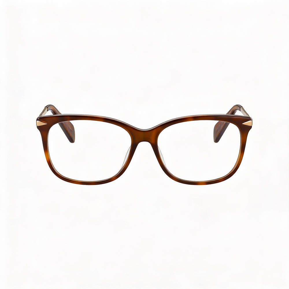 Rag & Bone Rnb 3006 - Montura de metal para mujer, color amarillo, dorado habano, transparente, sin montura óptica, 54 mm