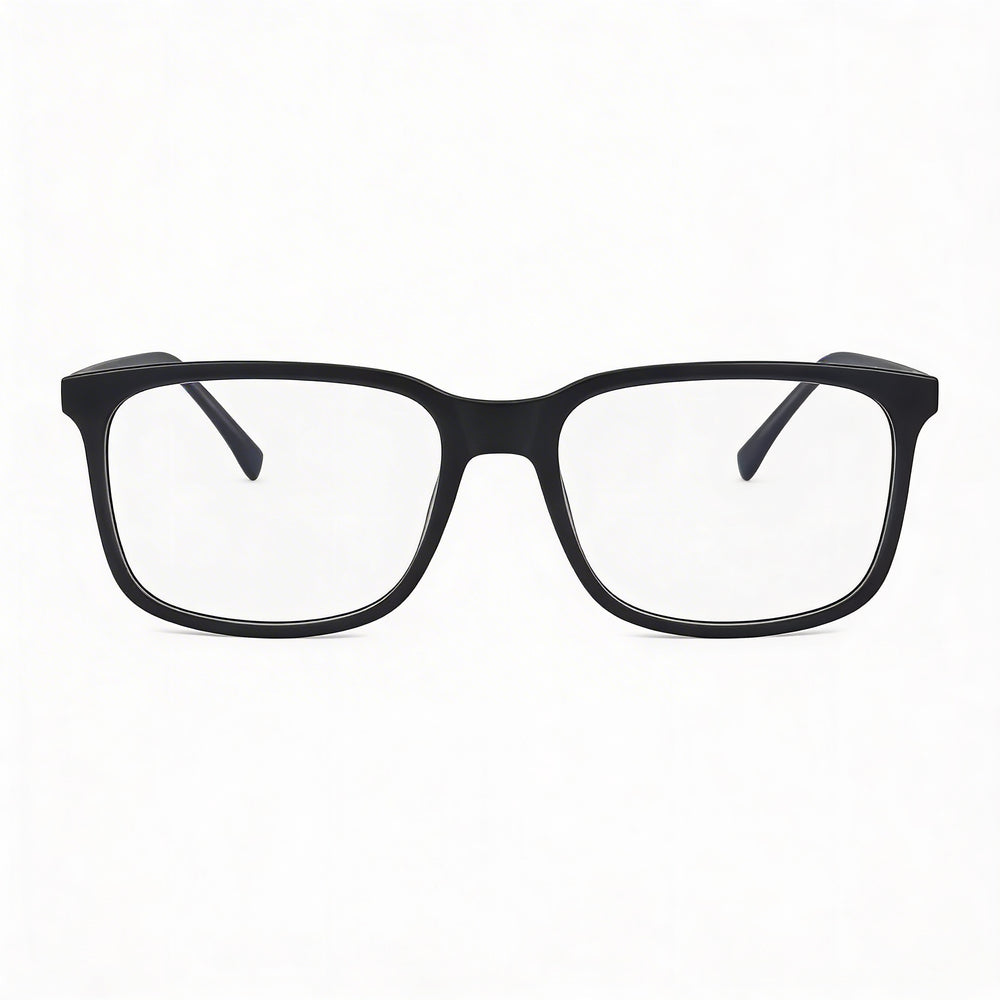 Gafas Casual Lacoste para Hombre con Montura Gris Oscuro Mate y Lentes de Plástico Transparente de 54 mm