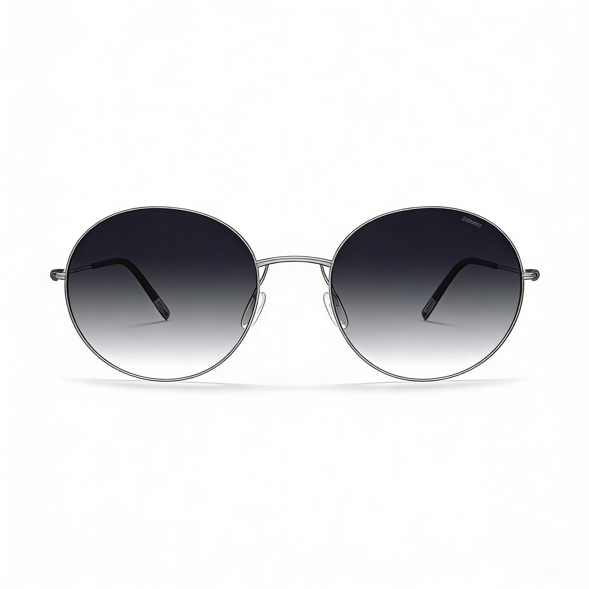 Silhouette Casual Unisex Metal Sunglasses with Classic Grey Gradient Frame and Silver Lenses 52-19-140mm, Photo 2