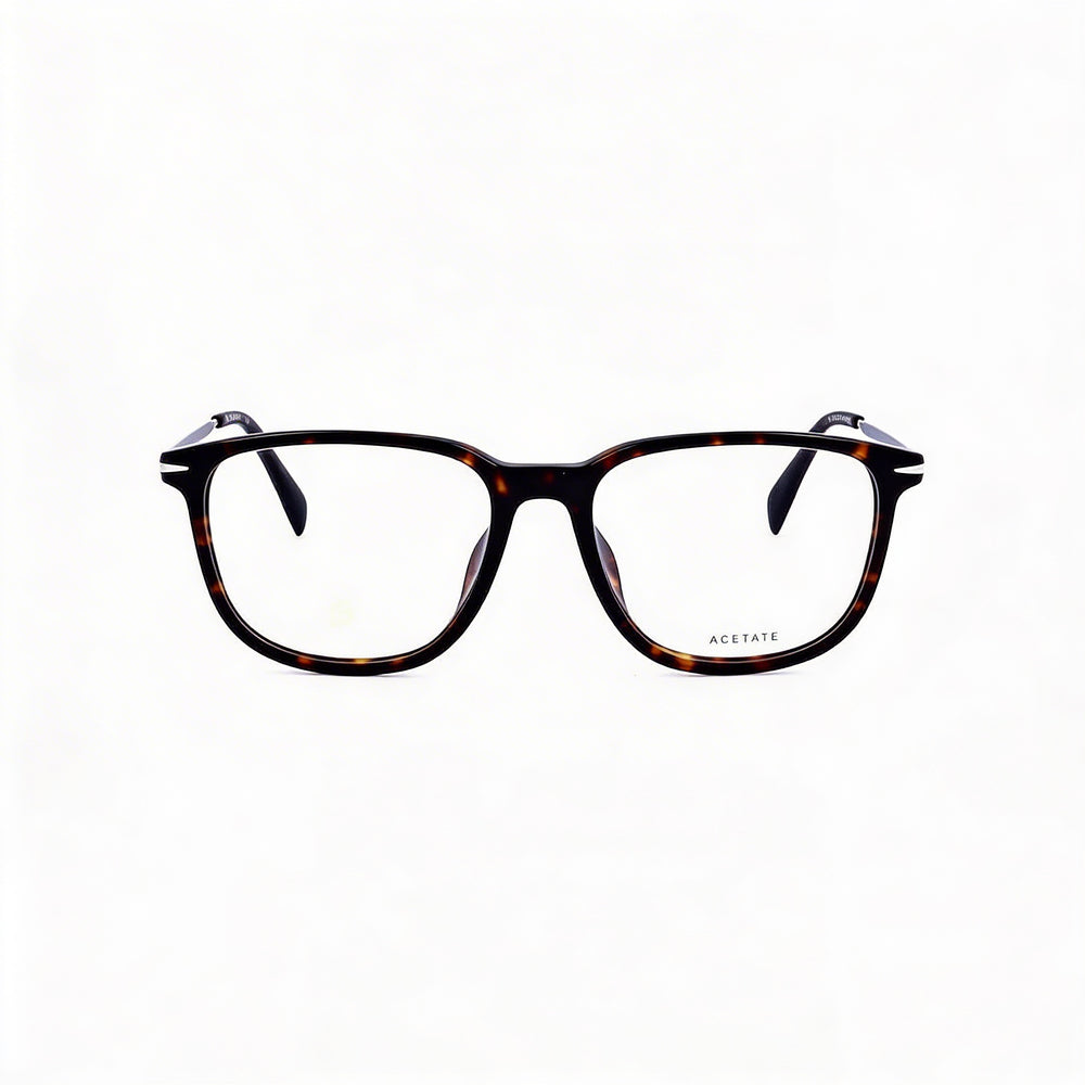 David Beckham Db 7074/F Unisex Eyewear featuring Acetate Frame in Havana Ruthenium, Lens Width 55mm