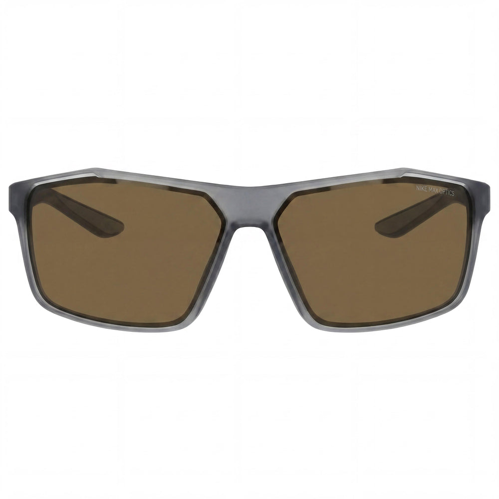 Gafas Nike Windstorm M Cw4672 para hombre, color gris oscuro mate, marrón, titanio bronce, protección UV, 65 mm