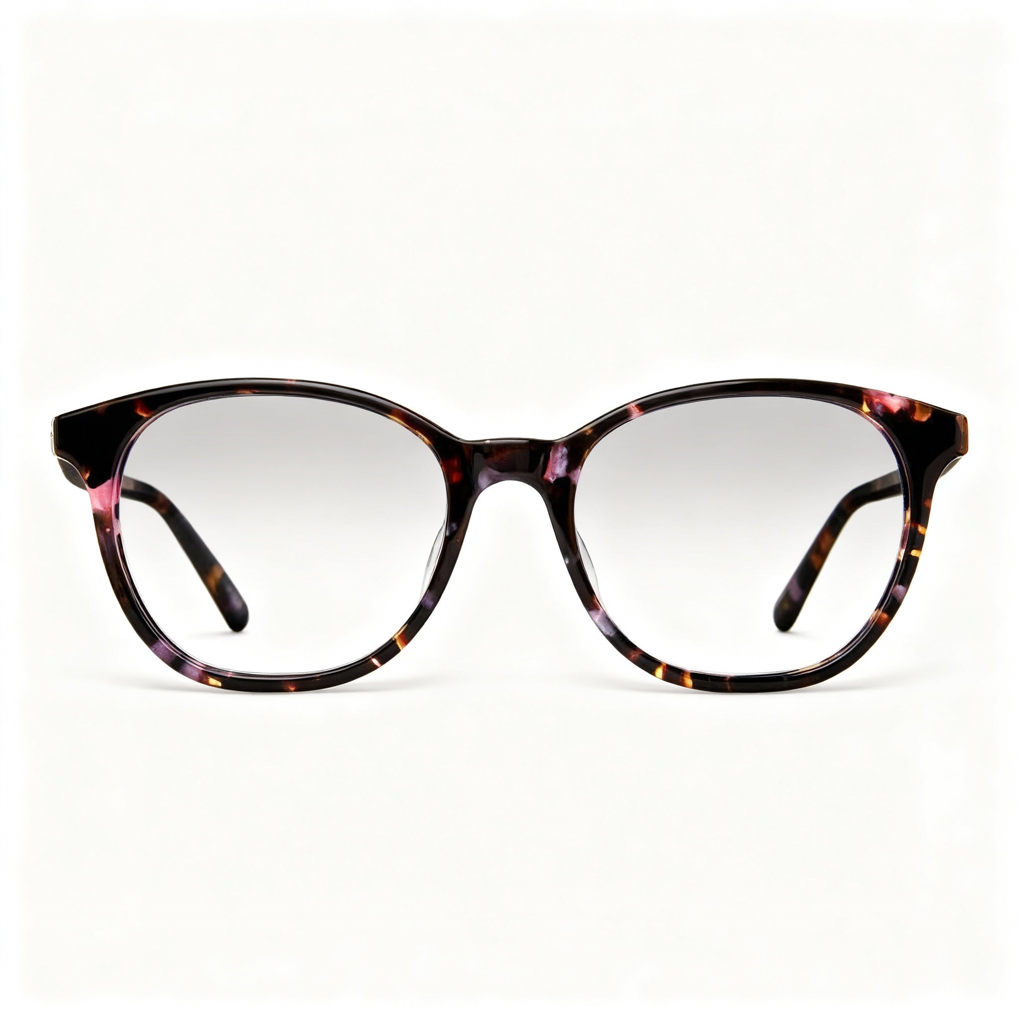 Adensco Ad 231 Men's Pink Havana Plastic Frame Eyeglasses with Clear Polarized Polycarbonate Lenses 52mm