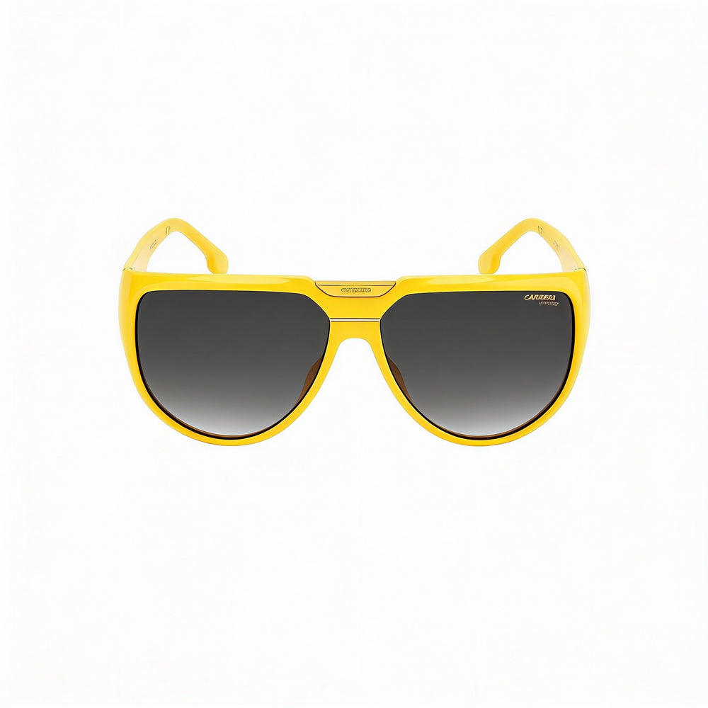 Carrera Flaglab 13 Unisex Contemporary Polyamide Yellow Dark Grey Shaded Gradient UV Protected Sunglasses 62mm