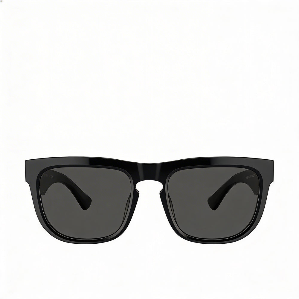 BURBERRY Unisex Sunglasses, Acetate Frame, Top Black on Vintage Check Dark Grey, 100% UV Protection, 56mm