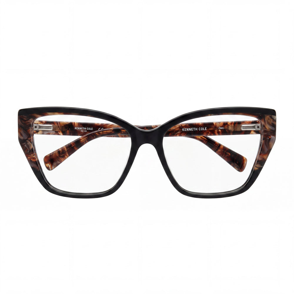 Kenneth Cole New York Classic Unisex Eyewear, Shiny Bordeaux Frame, Multicolor Lenses 54-15-145