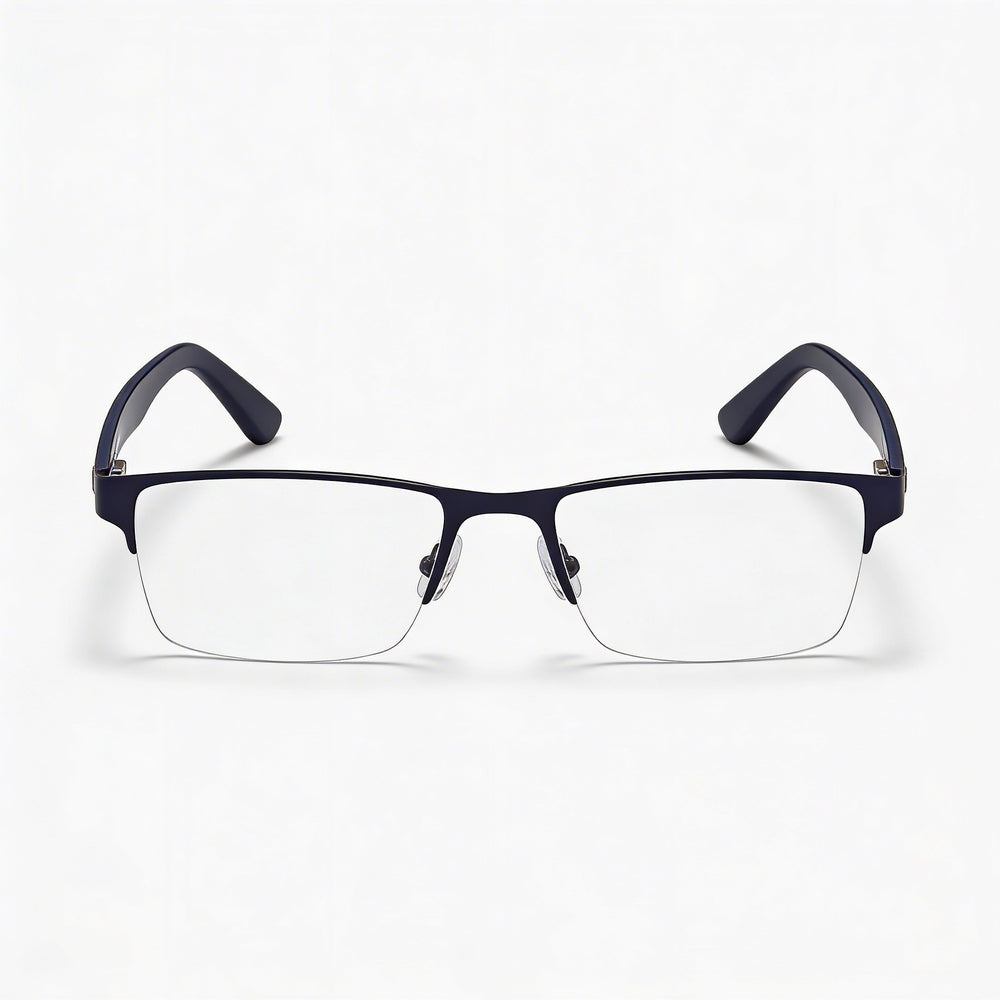 Gafas ópticas Lacoste modernas unisex con montura de acetato, lentes de policarbonato no polarizadas, azul mate, 53 mm