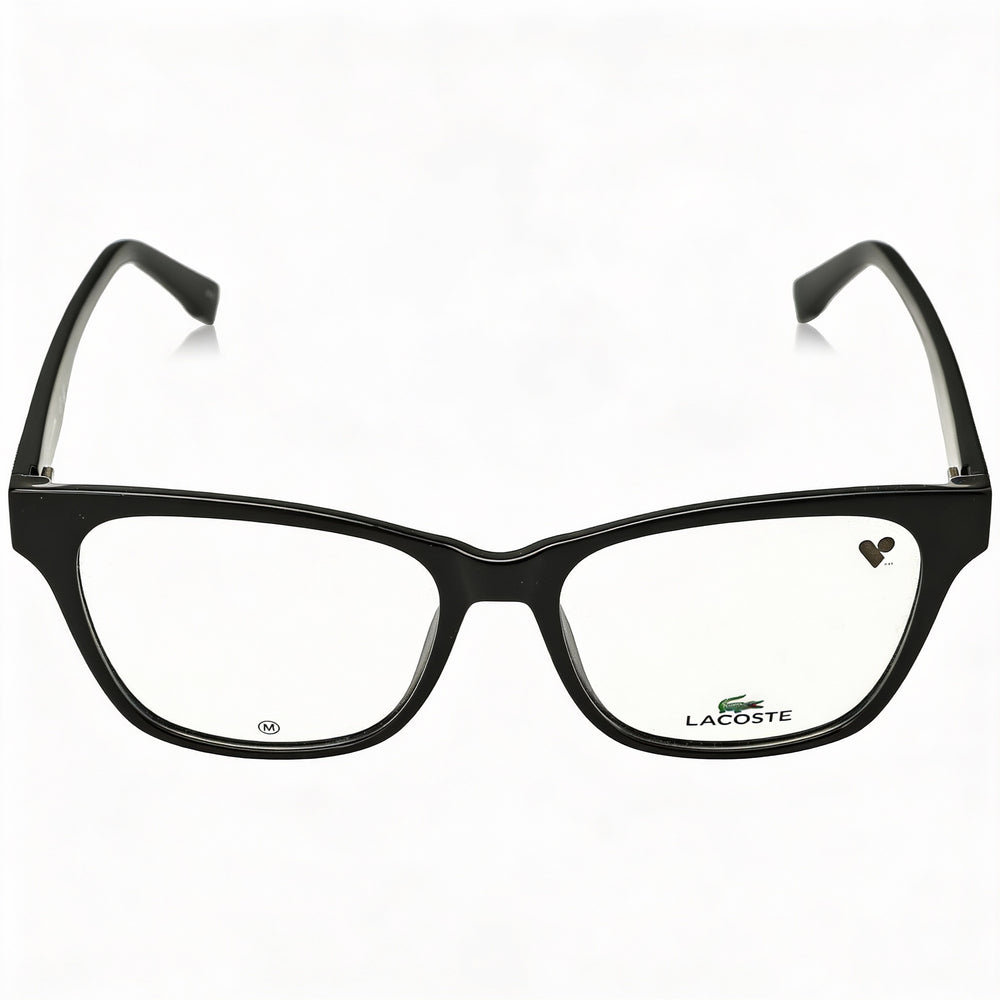 Lacoste Modern Unisex Sunglasses with Iniettato Frame and Polarized Polycarbonate Lenses, Black, 54mm