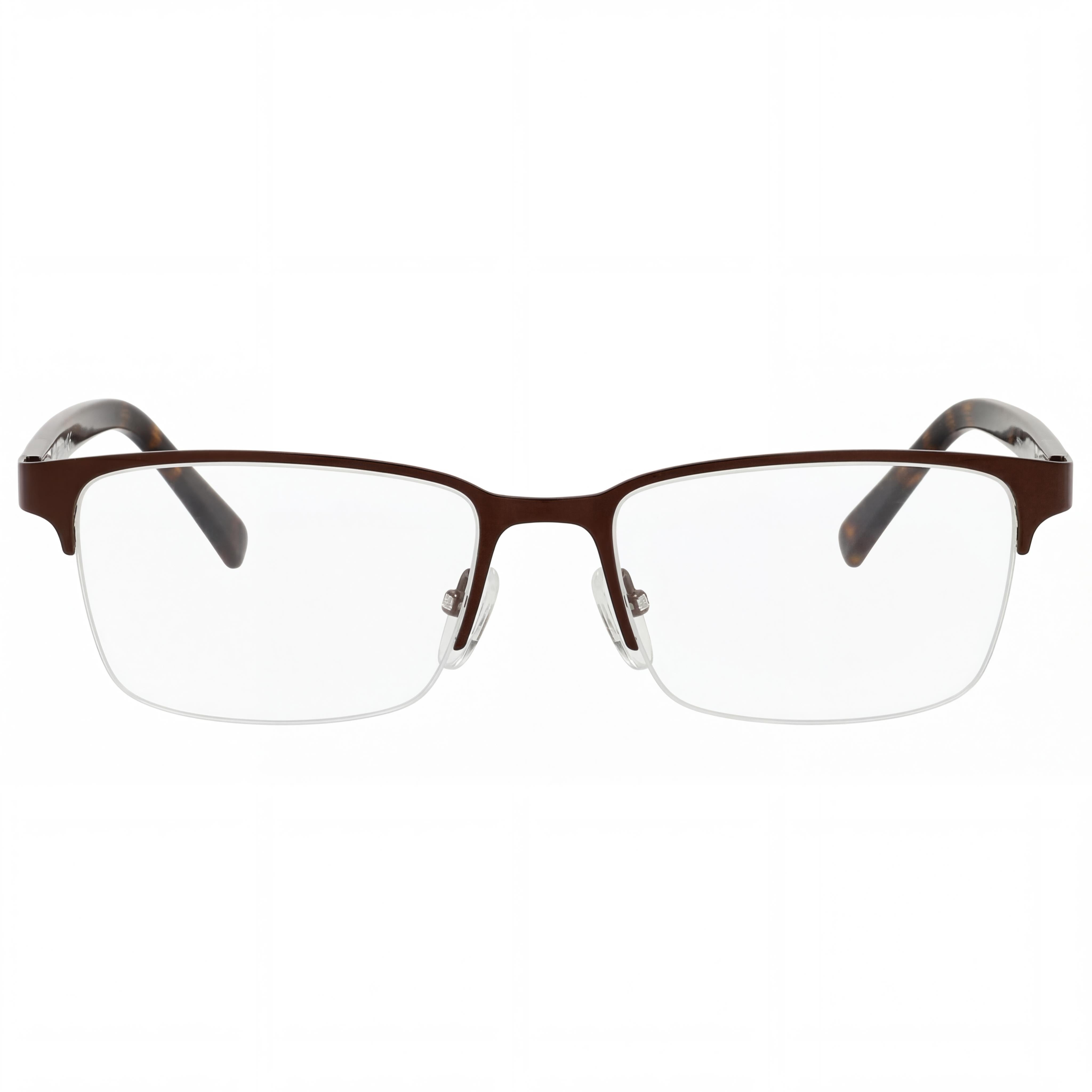 Chesterfield Classic Men’s Brown Metal Eyeglasses Frames with Polycarbonate Lenses, Size 57-18-150, Photo 2