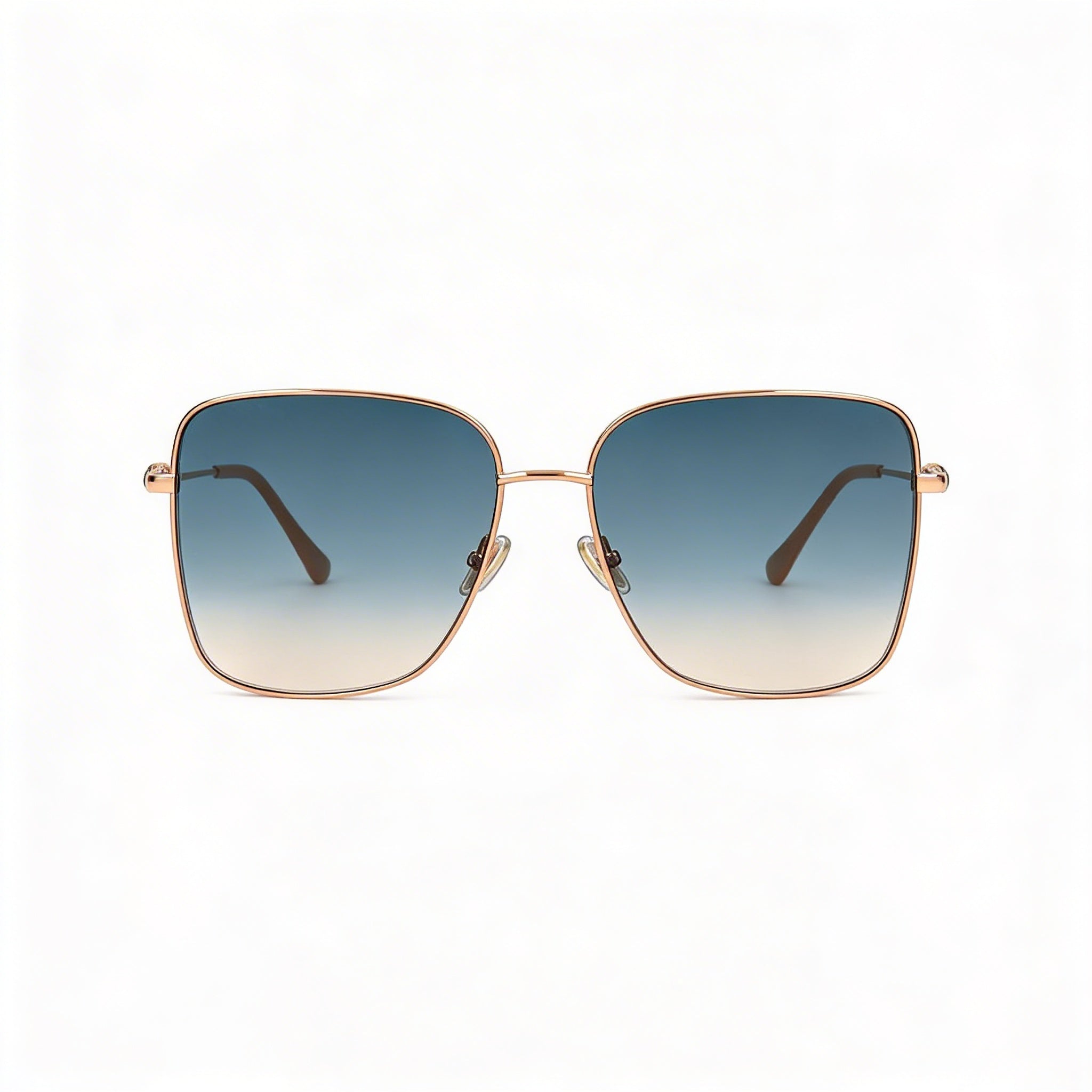 Jimmy Choo Women's Hester/S Gold Nude Stainless Steel Frame Grey Gradient Gold Lenses 100% UV Protection 59-15-145mm, Photo 2