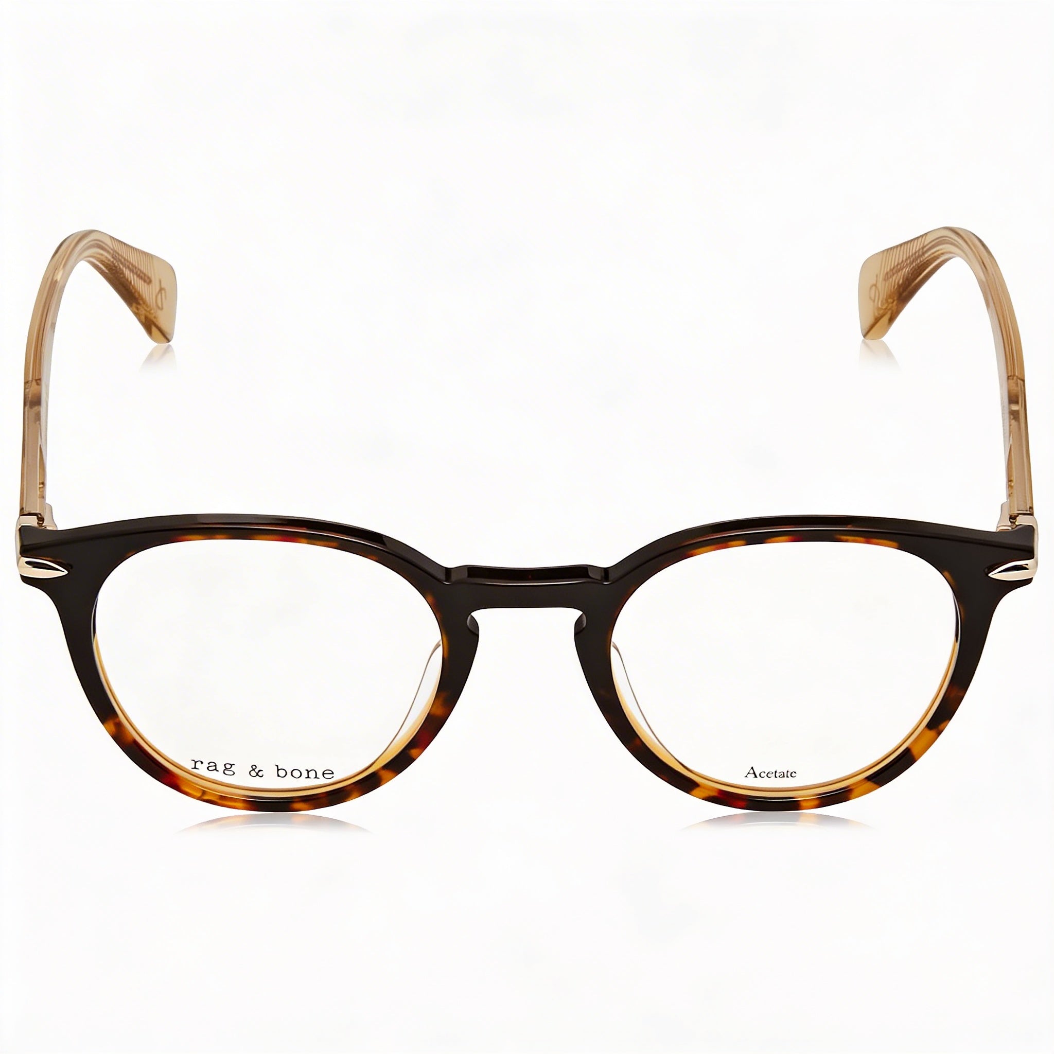rRag & Bone Modern Women's Black Shaded Havana Acetate Frame Polycarbonate Gradient Lens Sunglasses 48mm, Photo 2
