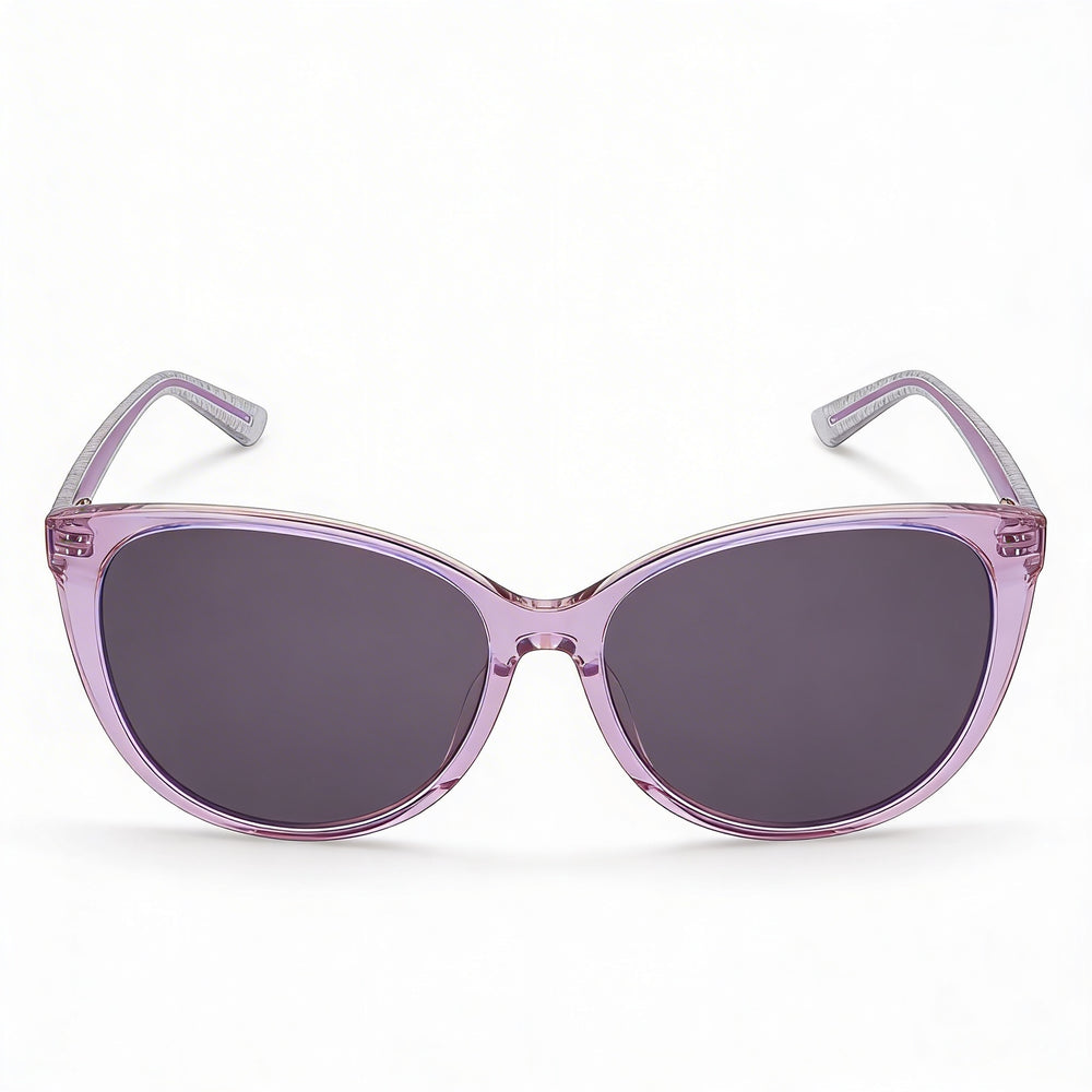 BEBE Classic Women's Crystal Lilac Acetate Frame Eyewear, 57mm Lens, 16mm Bridge, 140mm Temple, UV Protection