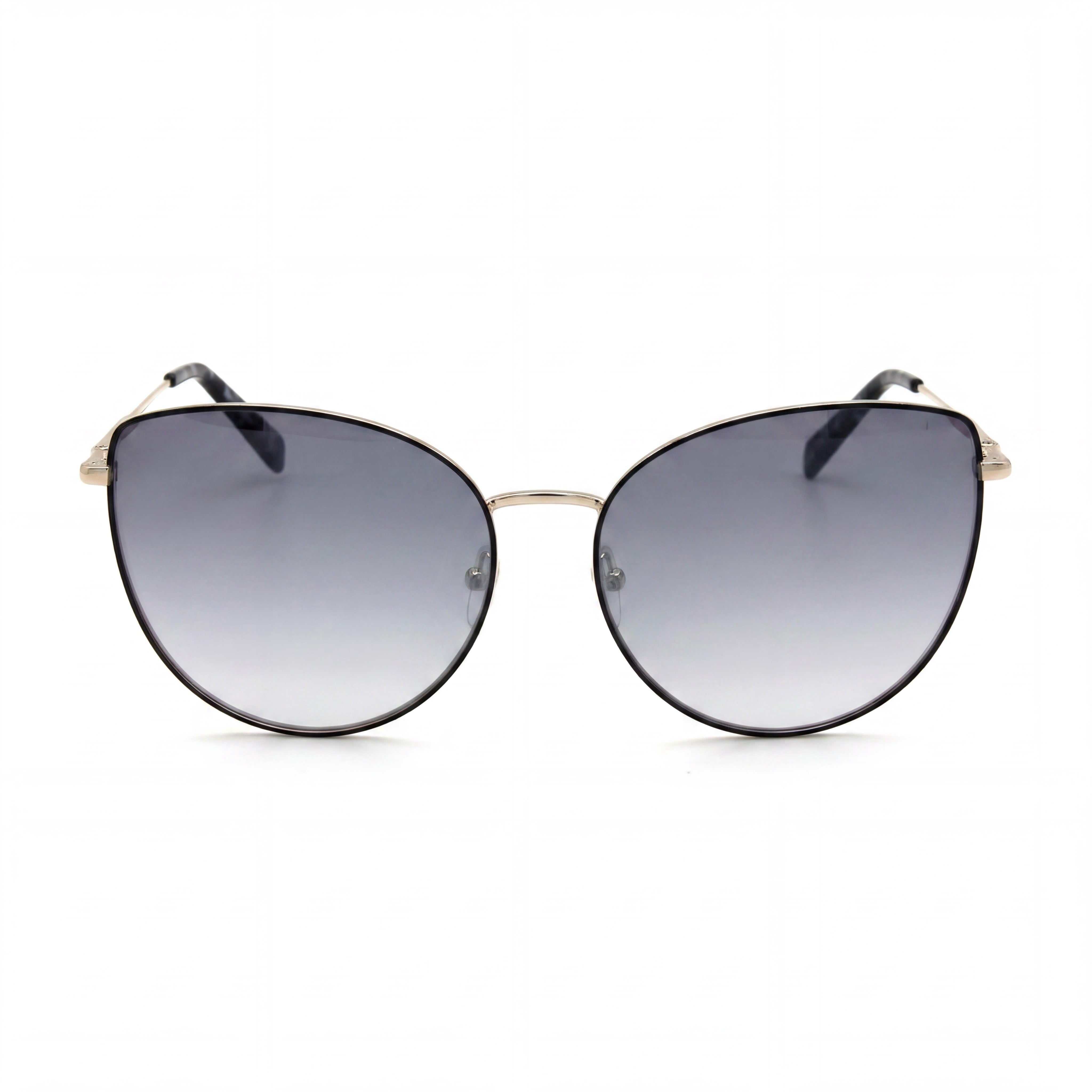 Longchamp LO158S Women's Casual Style Gold Black Metal Frame Yellow Lens Sunglasses, 60mm Lens Width, Photo 2
