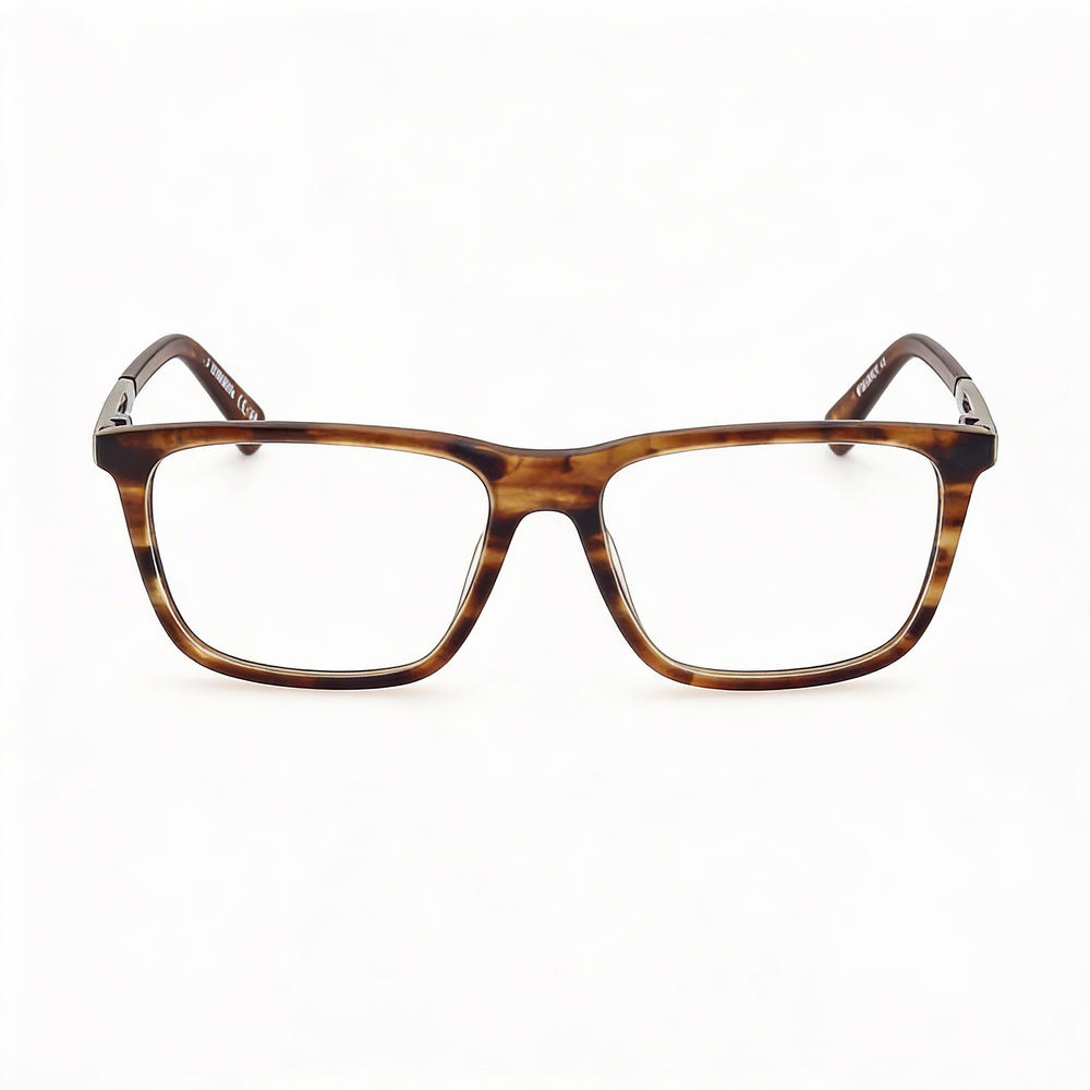 Harley-Davidson Classic Unisex Light Brown Horn Plastic Frame Non- Lenses Eyewear 54mm
