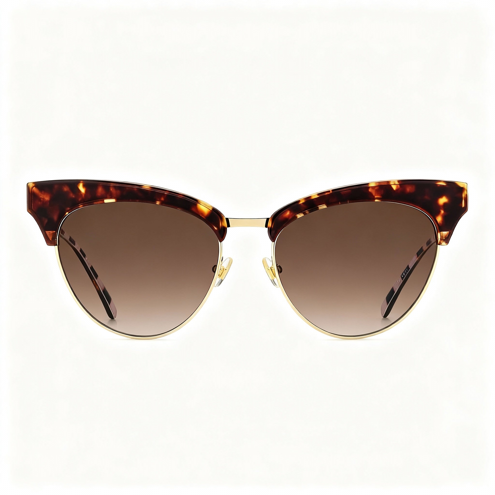 kate spade new york Alvi/G/S Women's Stainless Steel Sunglasses, Havana/Brown Shaded Non-Polarized, 54/16/140mm