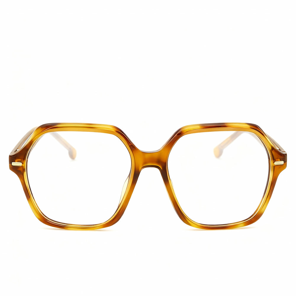 Monturas ópticas informales Carrera 3032 de acetato marrón habano para mujer, sin polarizar, talla 54-16-140 mm