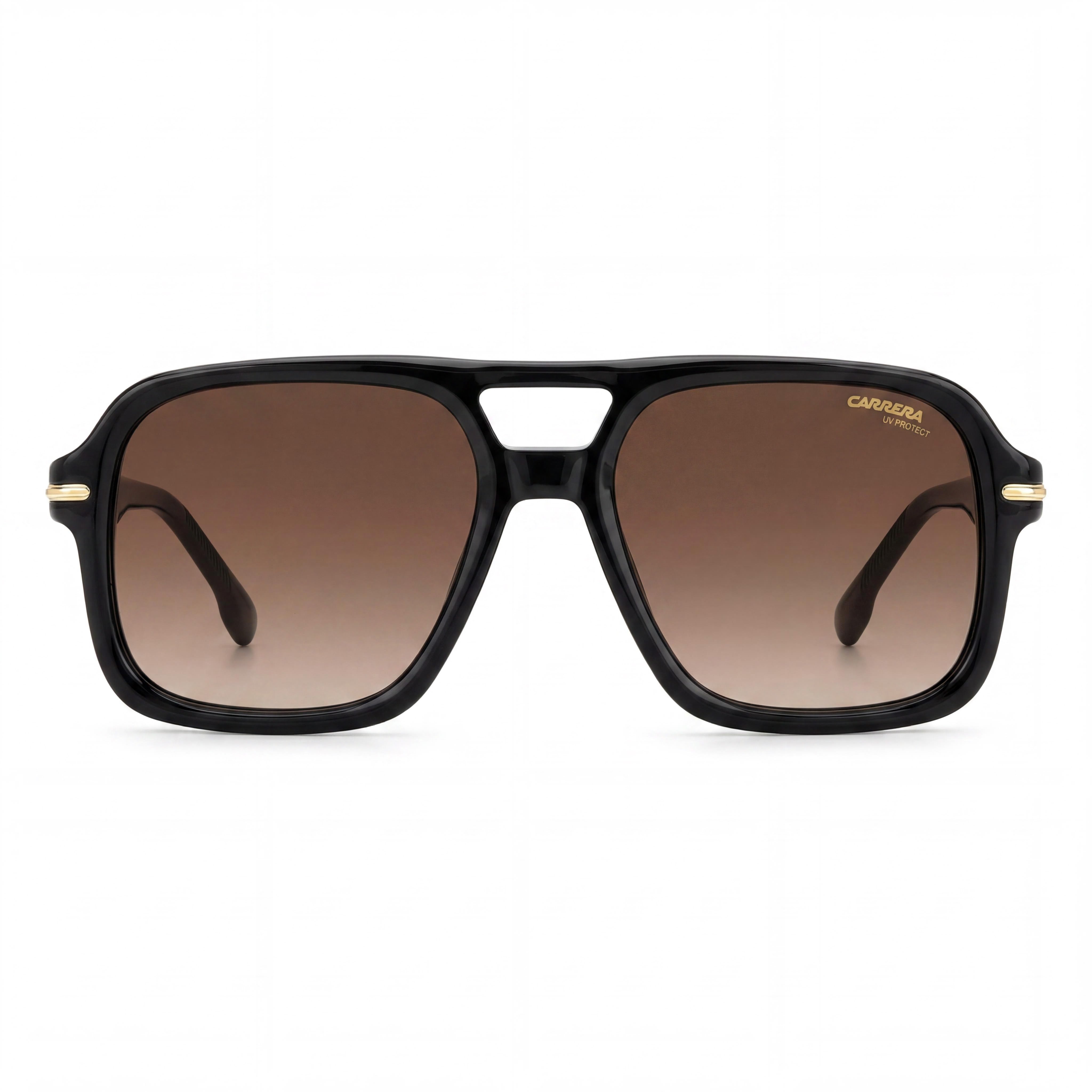 Carrera 317/S Men's Black Acetate Frame Brown Shaded Non-Polarized Lenses with UV Protection 55mm, Photo 2