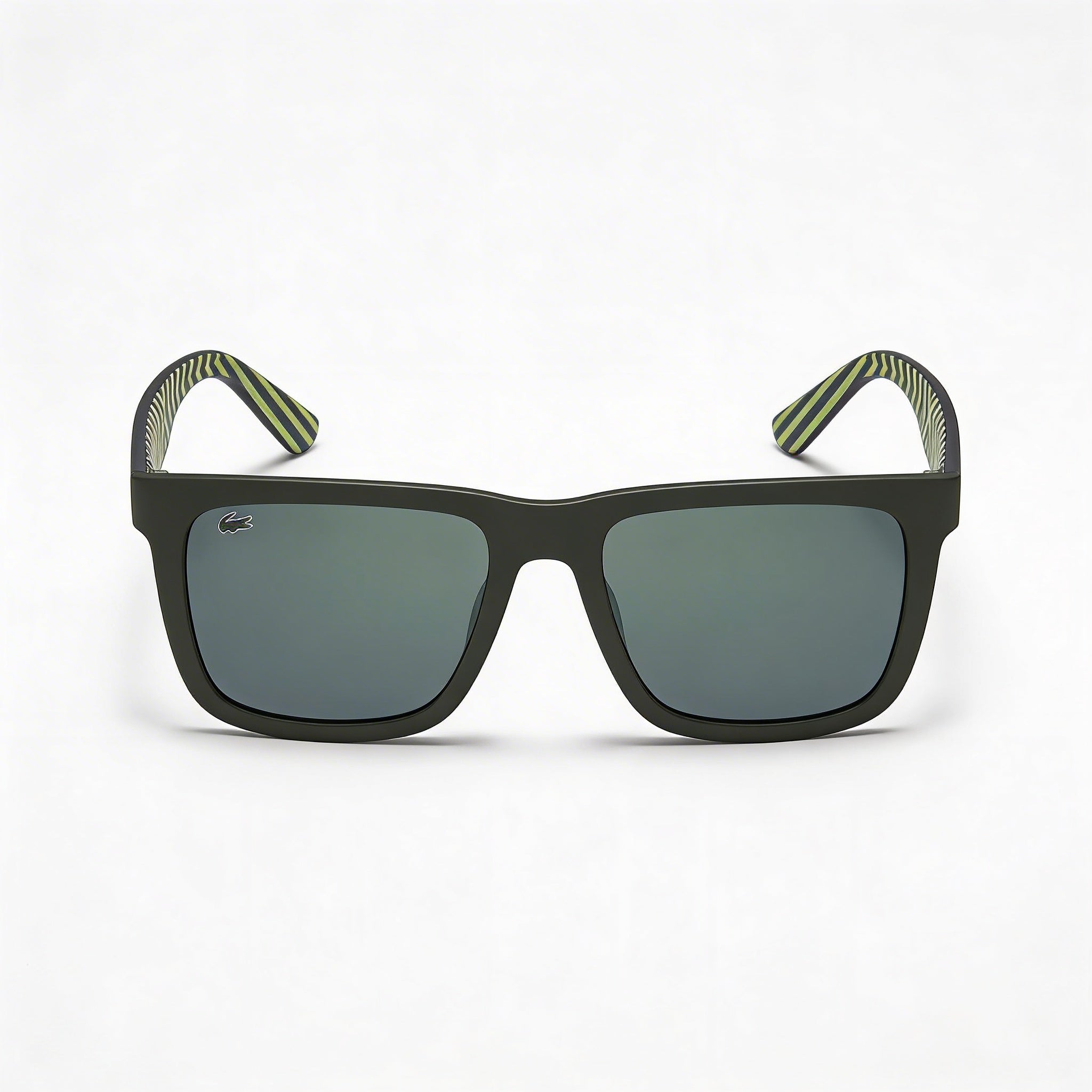 Lacoste L750s Men's Matte Army Green Plastic Frame Sunglasses with Grey Non-Polarized UV Protection Lenses, 54, Photo 2