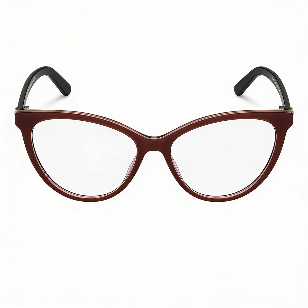 Gafas de sol Marc Jacobs Comtemporary Collection Marc 560 para mujer, montura ojo de gato de acetato burdeos gris, ancho de lente de 54 mm