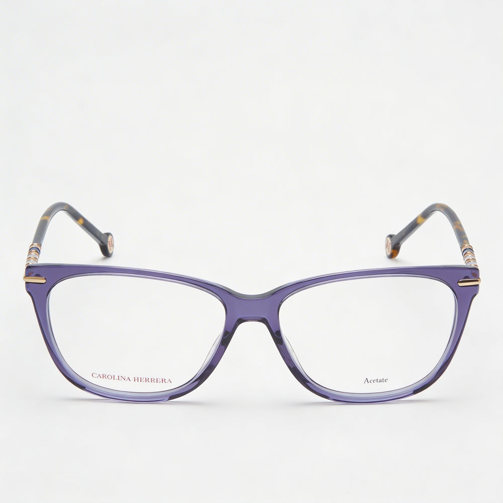 Gafas de sol Carolina Herrera Modern para mujer, color violeta Havana, con montura de acetato y lentes de policarbonato no polarizadas, 54 mm
