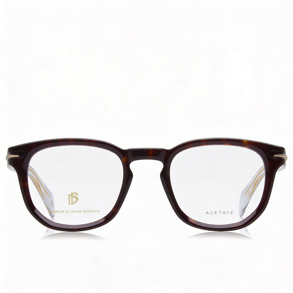 Gafas unisex David Beckham DB 7050 de plástico no polarizadas Havana de 47 mm