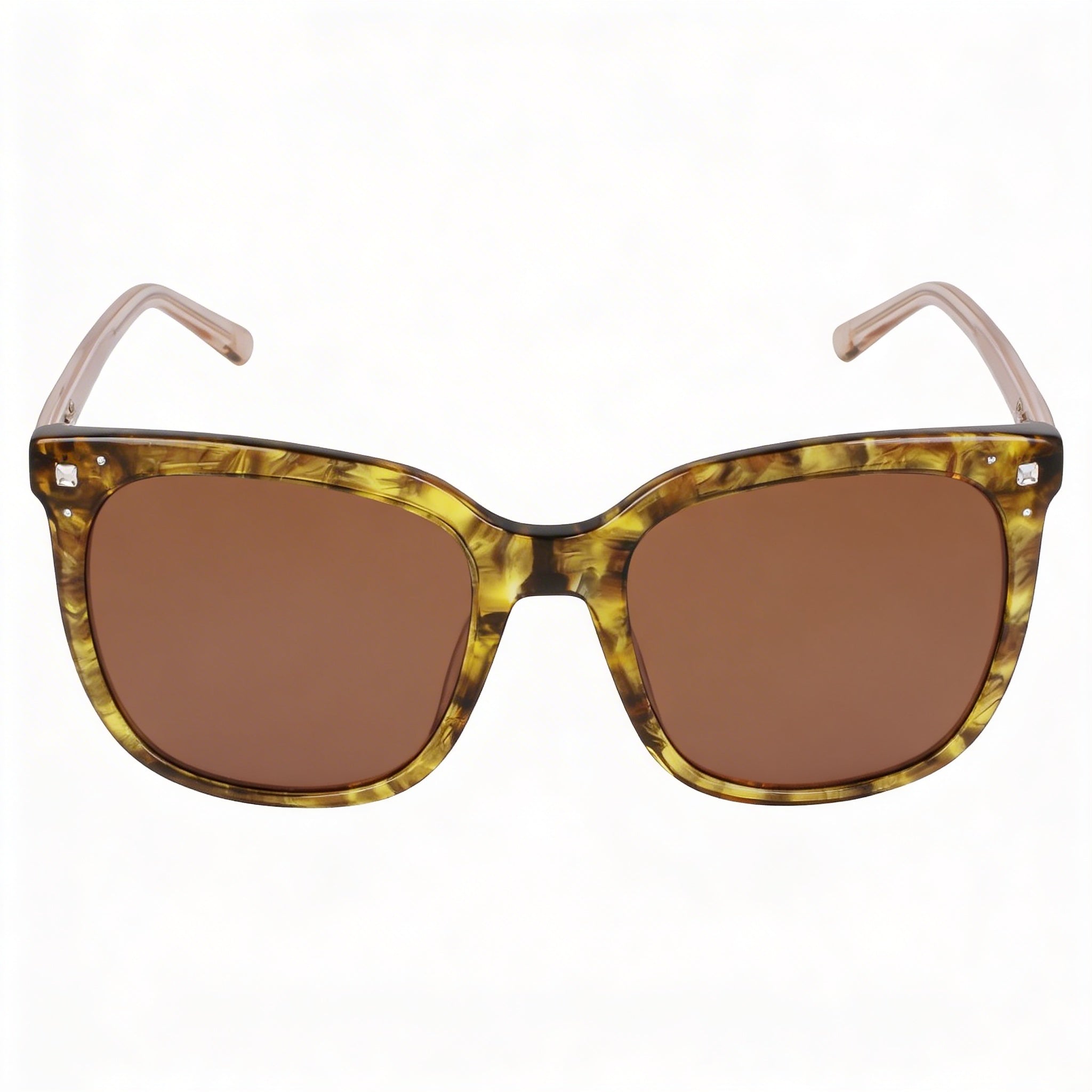 bebe Women's Topaz Plastic Frame Acetate Lens Sunglasses with UV Protection, Photo 2