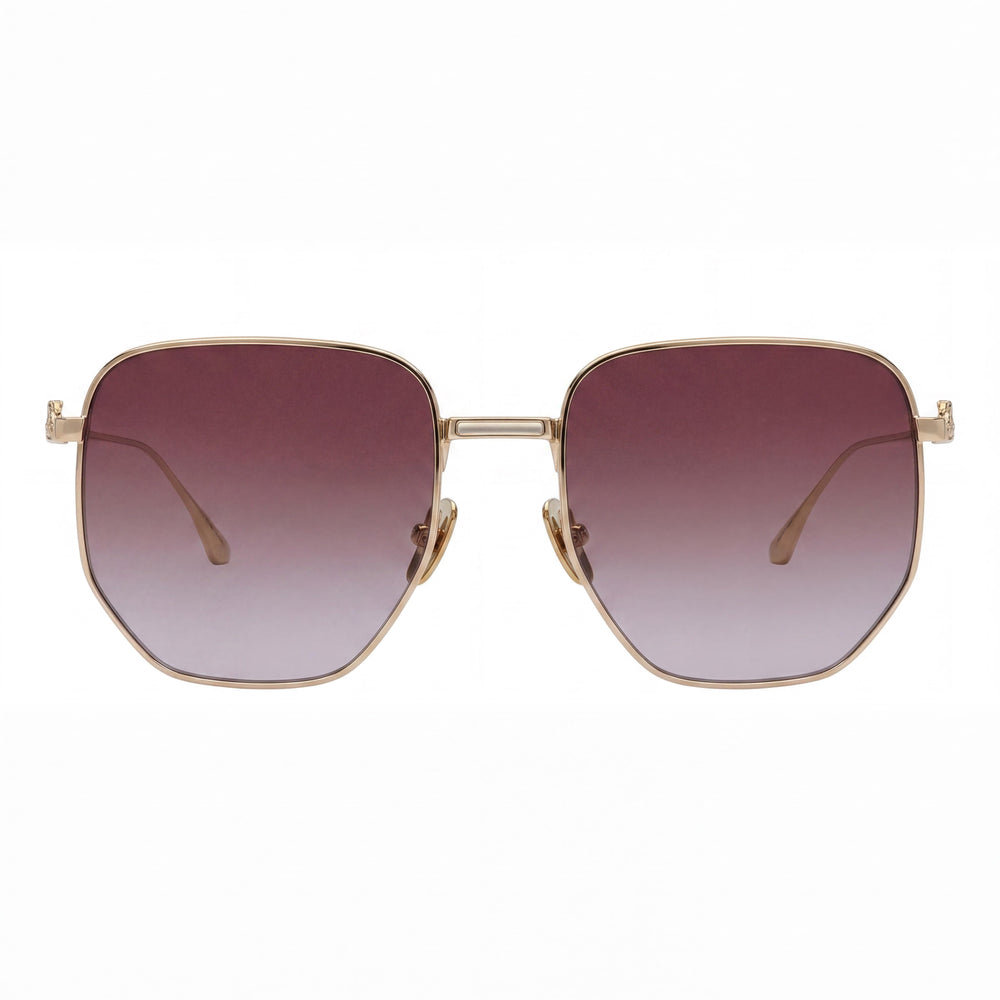Etro Casual Women's Metal Frame Rose Gold, Mauve Sand Double Shaded Non-Polarized Lenses 60mm