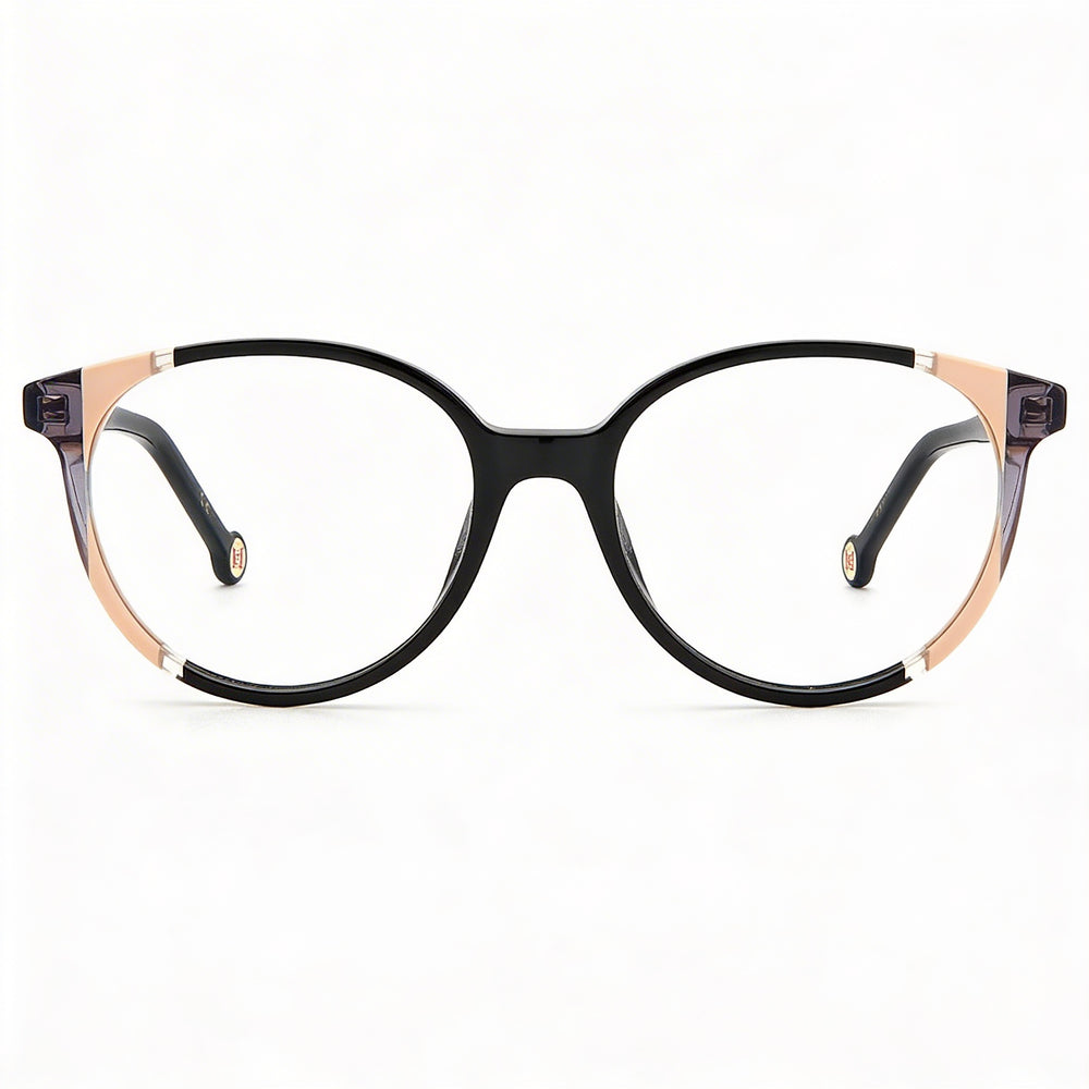 Gafas de sol de mujer Carolina Herrera de acetato moderno negras y nude de 52 mm