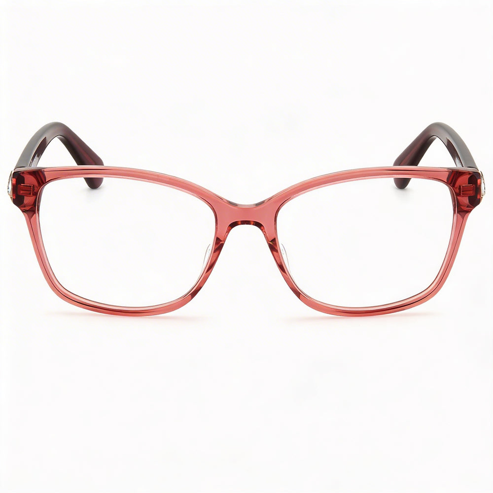 Kate Spade New York Gafas de sol modernas para mujer con montura de acetato color burdeos y lentes de policarbonato de 53 mm