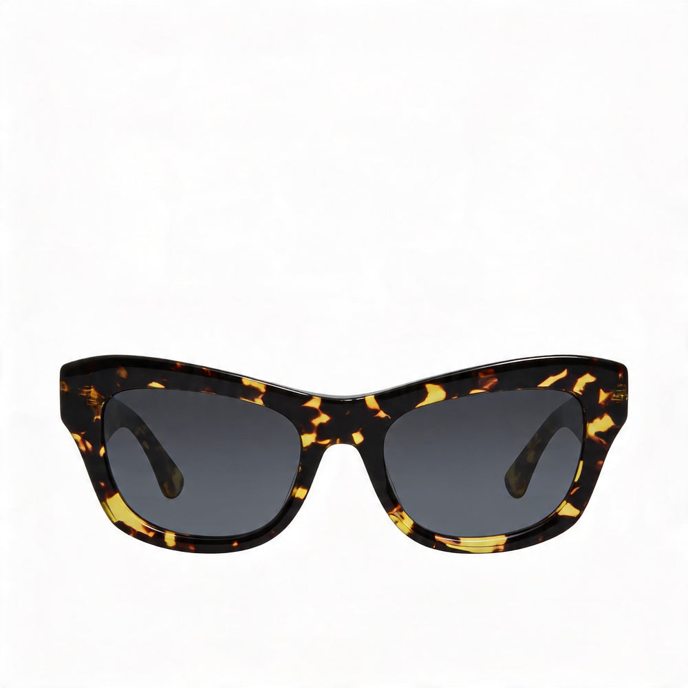 BURBERRY Classic Unisex Tortoise Acetate Dark Grey Lens UV Protection Sunglasses 51mm