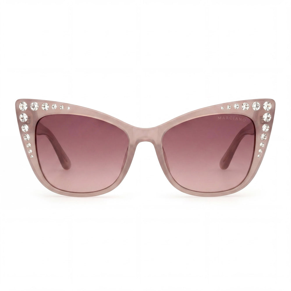 GUESS by Marciano Gm00000 Unisex Montura Inyectada, Beige Brillante, Lentes No Polarizadas 54/17/145