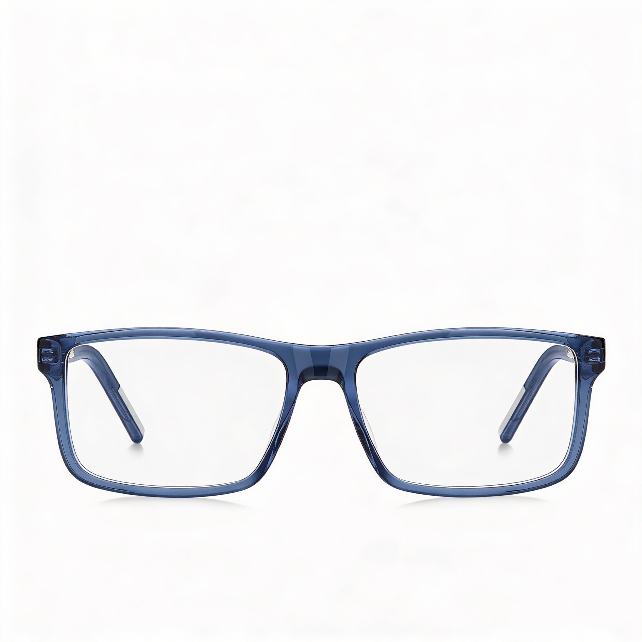 Gafas de sol HUGO Vista Hg 1262 para hombre, estilo casual, armazón de acetato ecológico azul, lentes de policarbonato, 55 mm, Photo 2