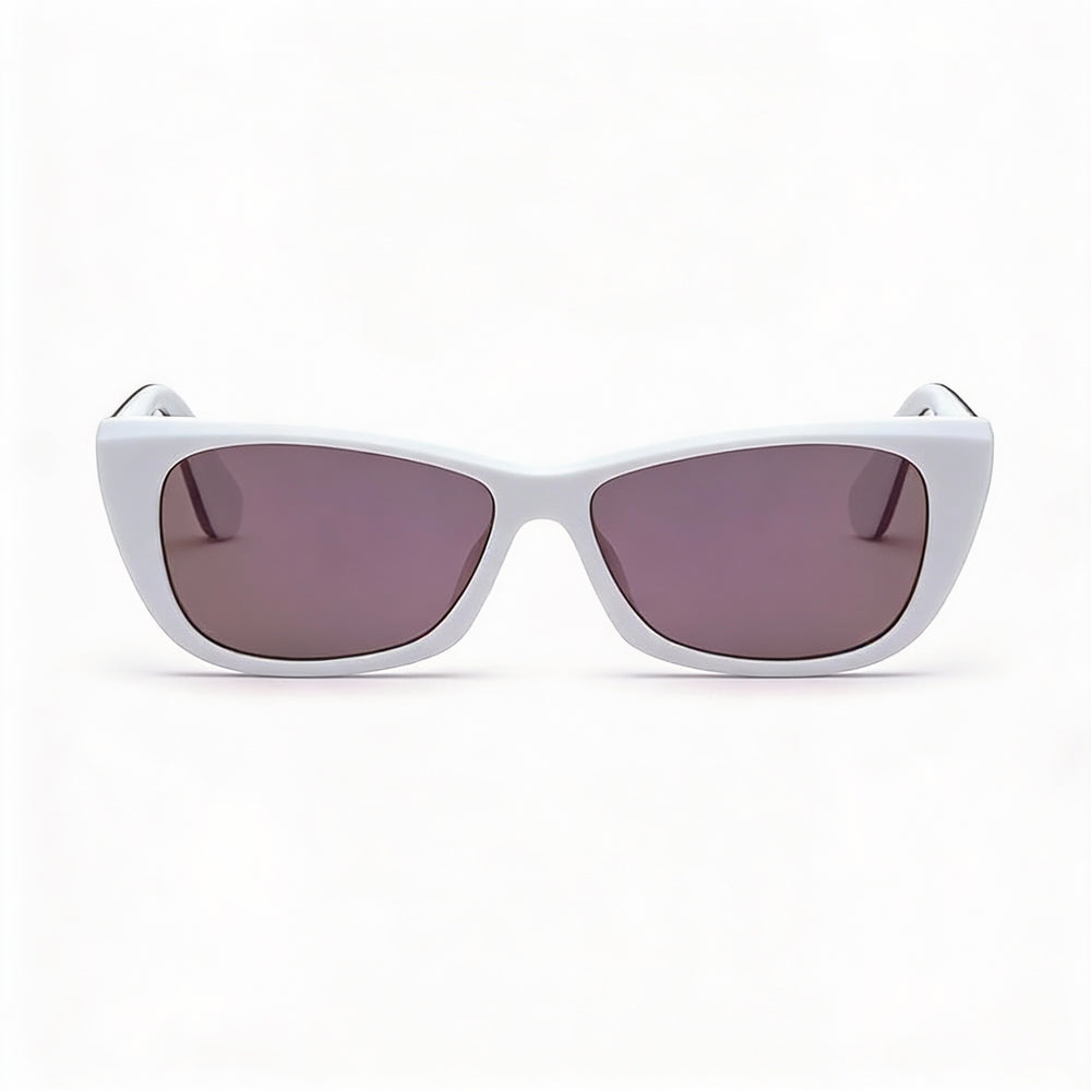 adidas Originals Contemporaneo Women's Plastic Frame Sunglasses, White Black, UV Protection, 55mm