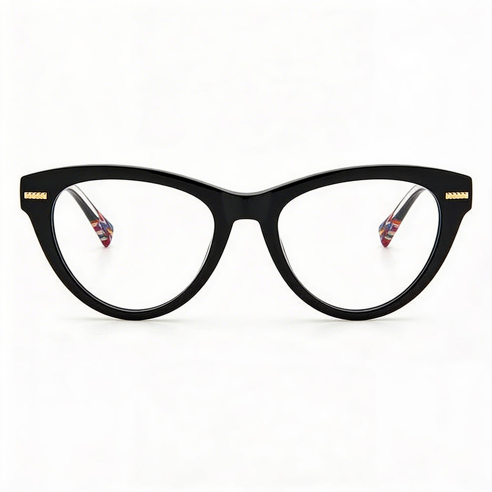 Gafas de sol Missoni Modern Mis 0073 para mujer con montura de acetato negro y lentes de policarbonato, 51 mm