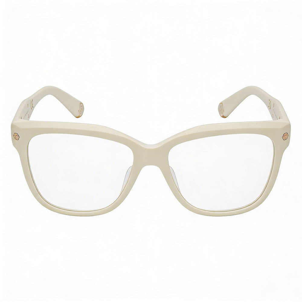 Philipp Plein Classic VPP051M Women's Acetate Optical Glasses Light Yellow Gold (Lens 55mm, Bridge 15mm, Temple 135mm)