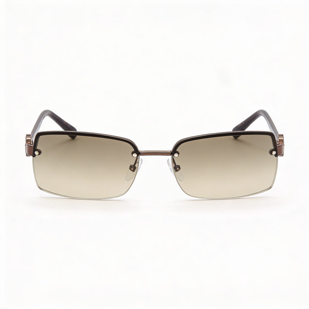 Marc Jacobs Gafas casuales de metal dorado y negro para mujer con lentes, 54 mm de ancho de lente