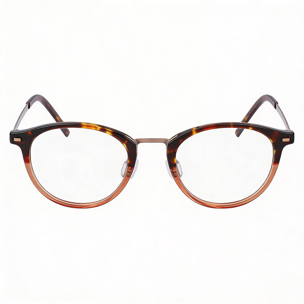 Gafas de sol Flexon B2036 para hombre con montura metálica en marrón tortuga y lentes de 49 mm de ancho.