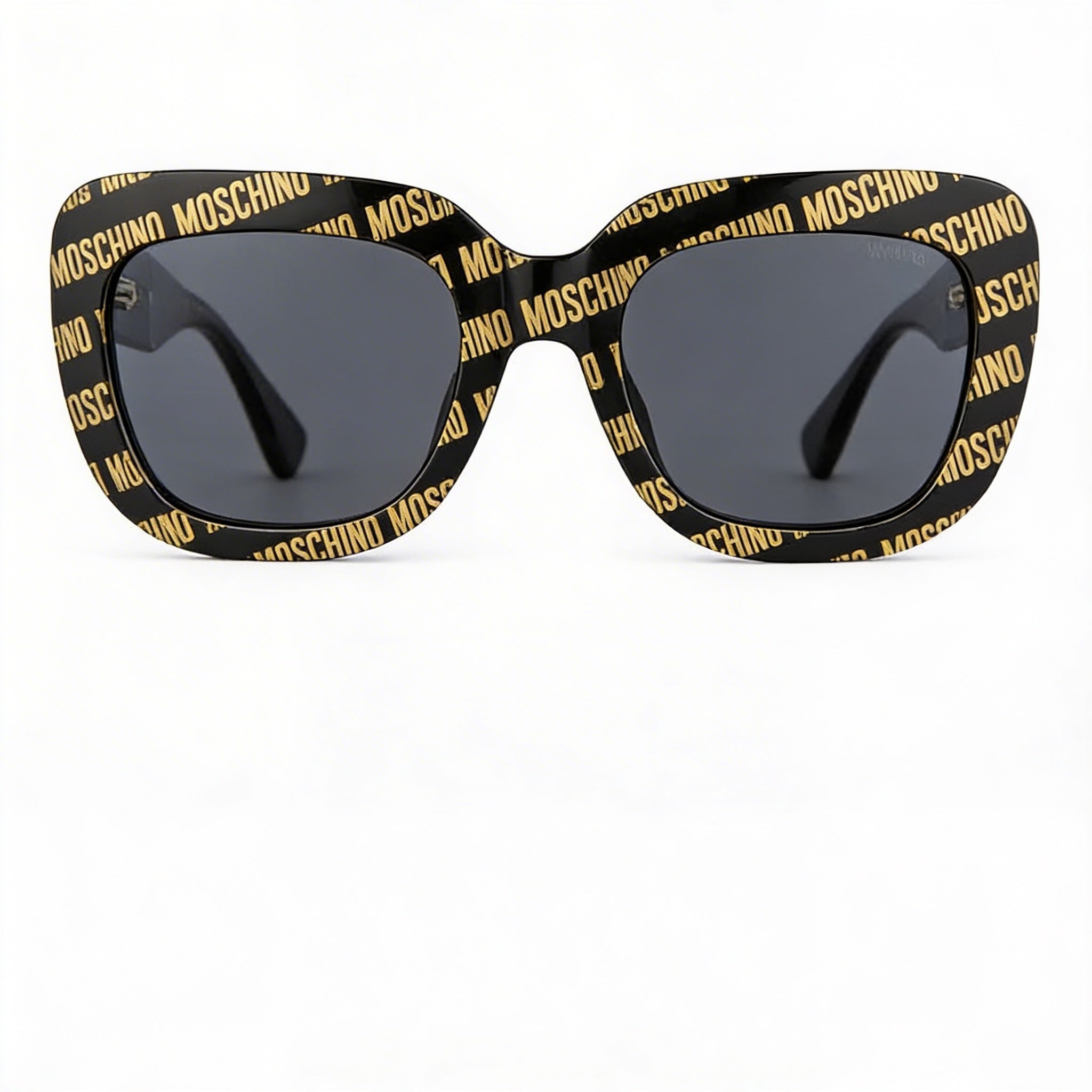 Moschino MOS132/S Gafas de sol de mariposa de plástico negro con diseño para mujer, no polarizadas, con protección UV, 53 mm, Photo 3