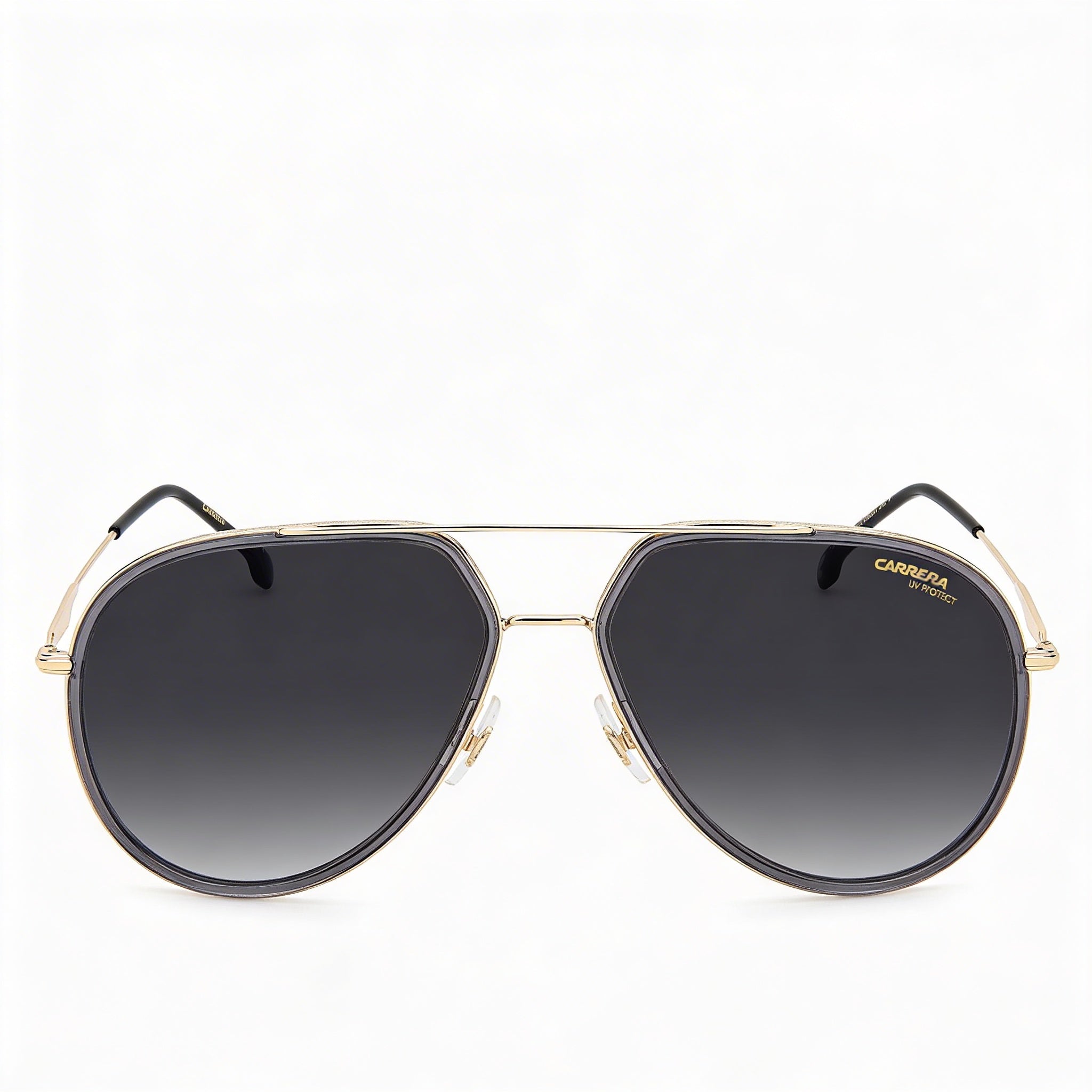 Carrera 295/S Gafas de sol unisex piloto de metal gris polarizadas con sombreado gris, 100 % protección UV, 58 mm, Photo 1