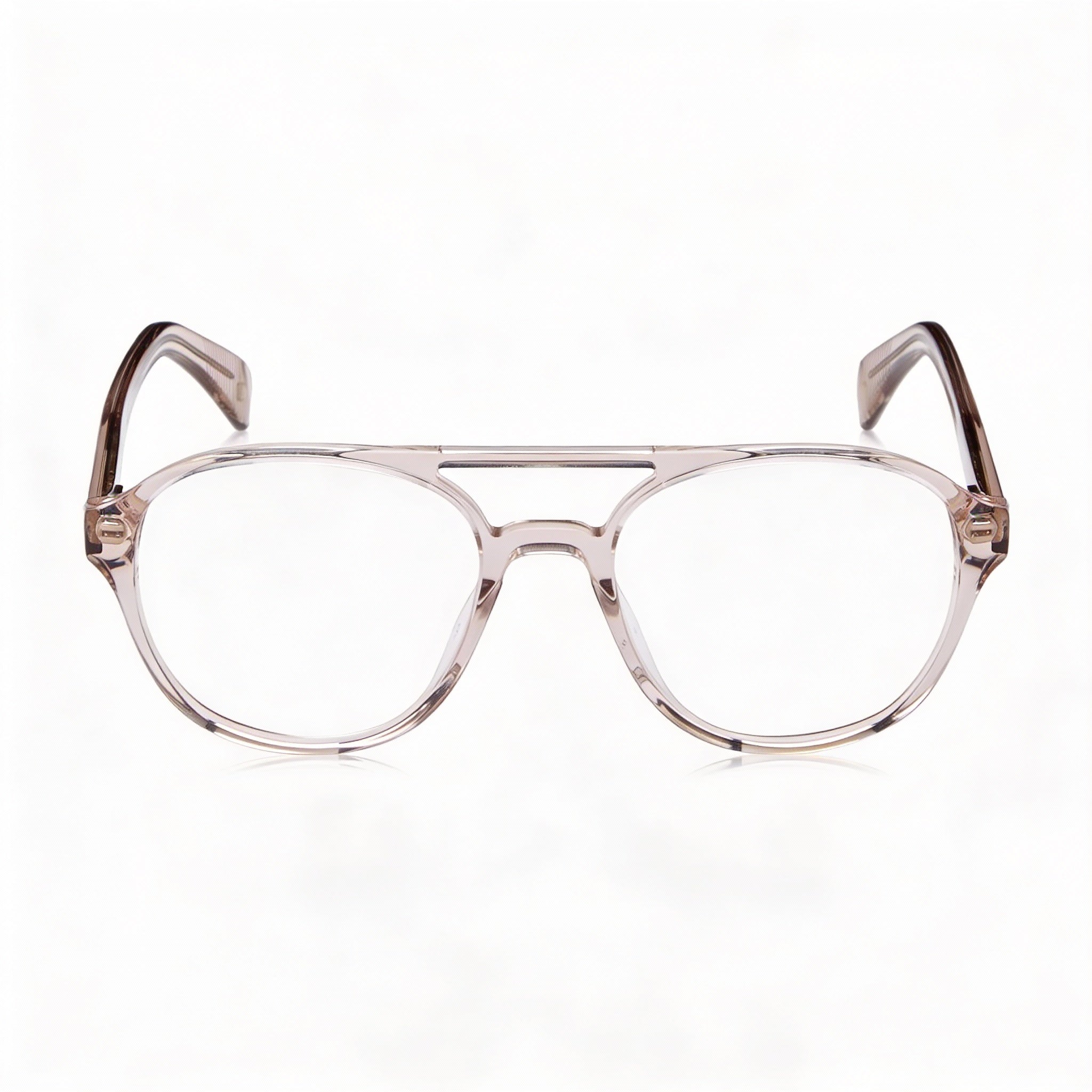 rag & bone Modern Women's Sunglasses featuring an Acetate Frame in Beige and Polycarbonate Lenses, Size 51mm, Photo 2