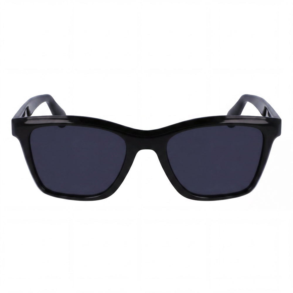 Salvatore Ferragamo Sf2001s Unisex Black Acetate Frame Solid Grey Polycarbonate Lenses Lens Width 54mm