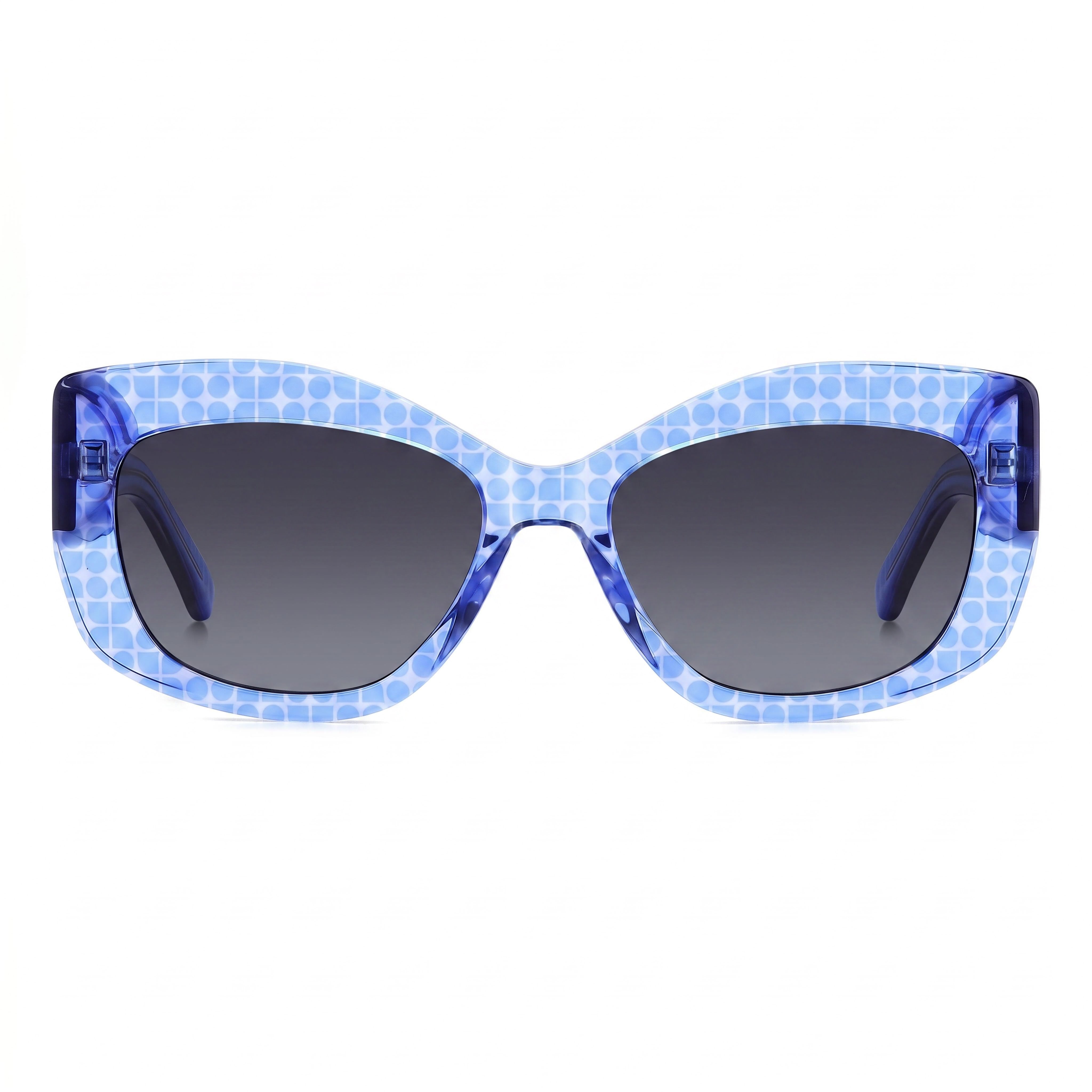 kate spade new york Gafas de sol informales azules ecológicas sin polarizar para mujer con lentes de sombra gris oscuro 54 mm, Photo 2