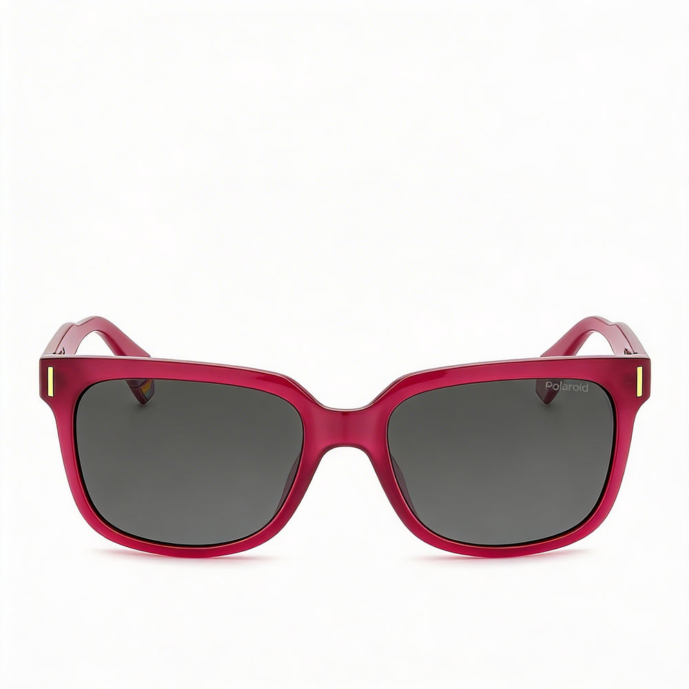 Polaroid Modern Men’s Fuchsia Polycarbonate Frame Grey Polarized UV 400 Protection Sunglasses 54mm