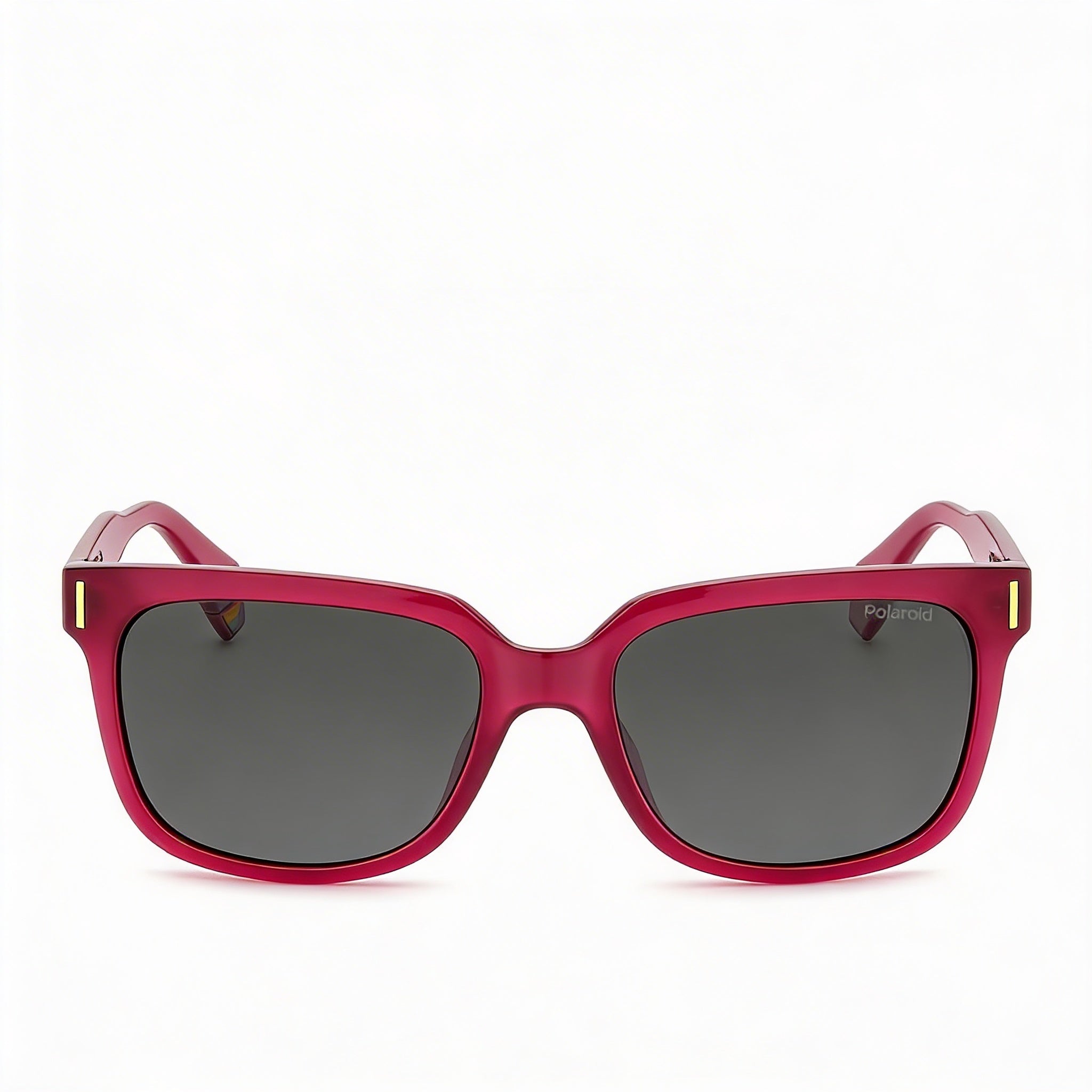 Polaroid Modern Men’s Fuchsia Polycarbonate Frame Grey Polarized UV 400 Protection Sunglasses 54mm, Photo 2