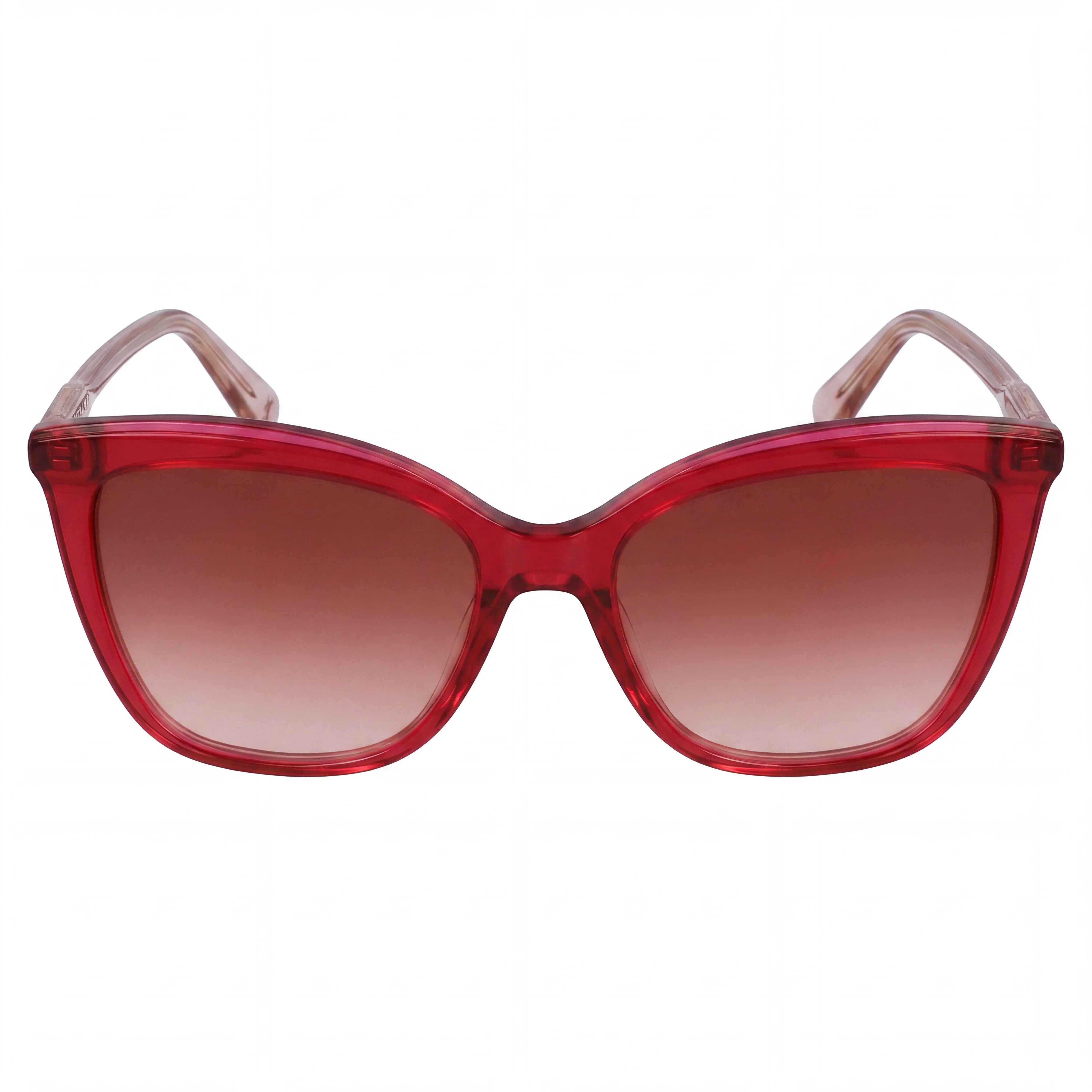 Gafas de sol Longchamp modernas para mujer, montura de propionato fucsia rosa, lentes de policarbonato, protección UV, 55 mm, Photo 2