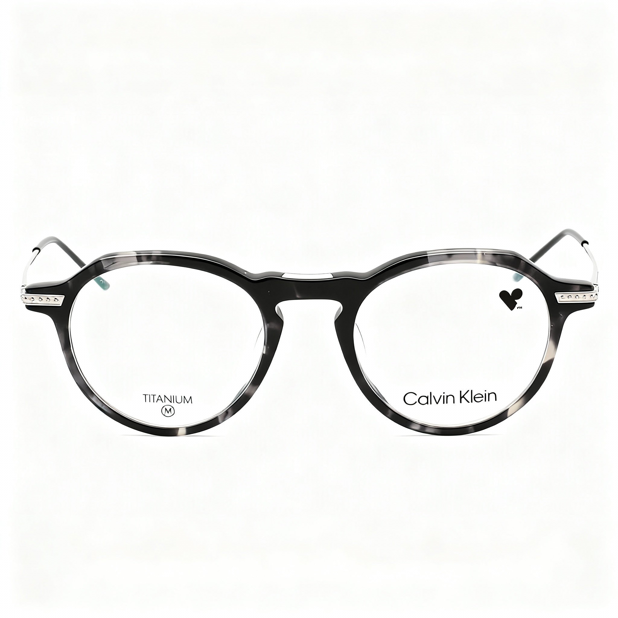 Calvin Klein Modern CK23532T Unisex Grey Havana Acetate Frame Polycarbonate Non-Polarised Eyeglasses 48mm