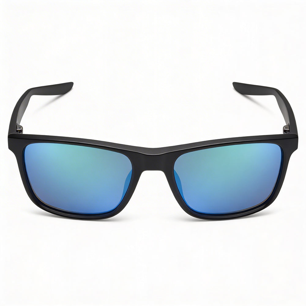 Nike Wayfarers Unisex Nylon Frame Sunglasses Matte Seaweed with Grey Green Mirror Lenses UV Protection 57mm