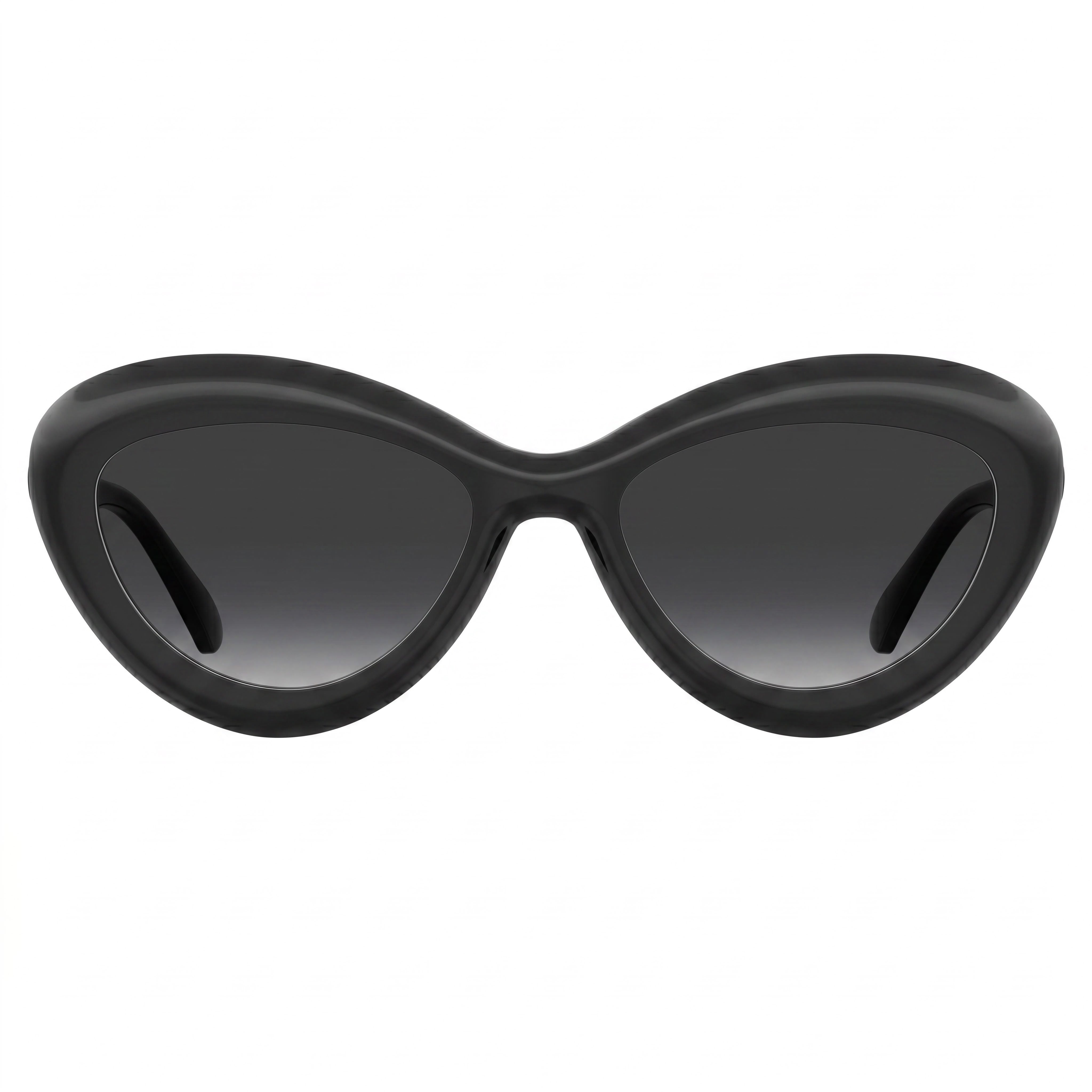 Moschino Casual Unisex Black Dark Grey Shaded Cellulose Propionate Non-Polarized Gradient Sunglasses 55-19-140, Photo 2