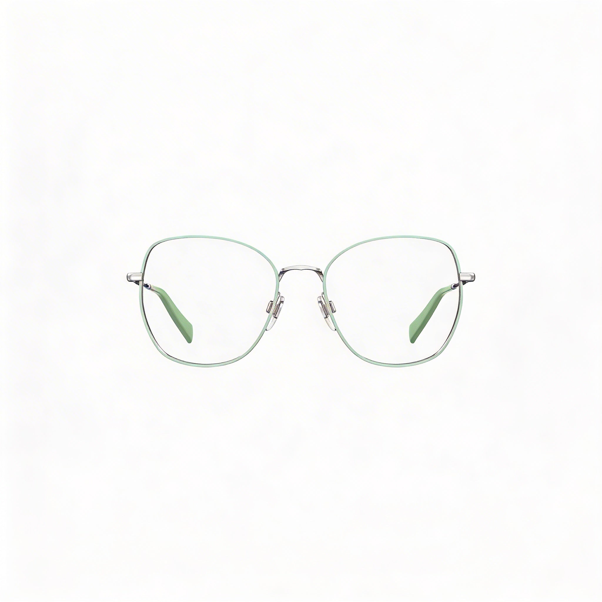Levi's NOT Women's Prescription Eyeglasses featuring Green Metal Frames and a 52mm Lens Size, Photo 2